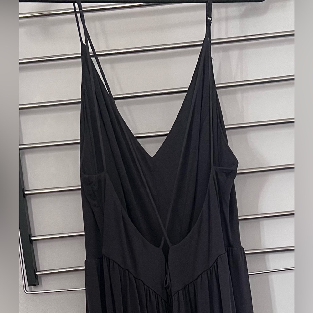 Silence & Noise Charcoal Grey wide leg, open back jumpsuit. XL. - Picture 3 of 3